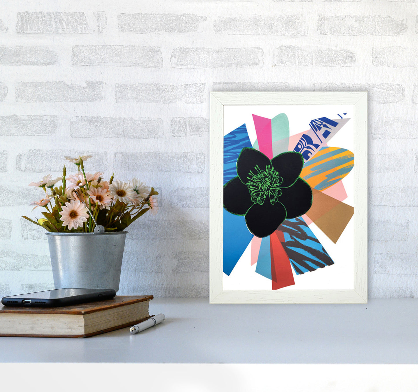 Bang 2 Art Print by Kate Heiss A4 Oak Frame