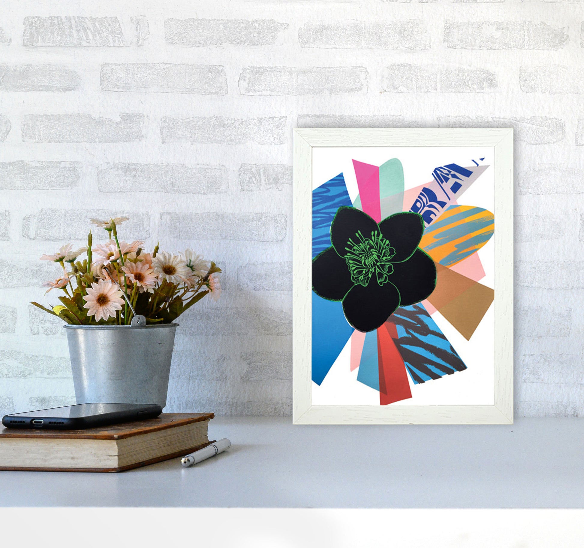 Bang 2 Art Print by Kate Heiss A4 Oak Frame