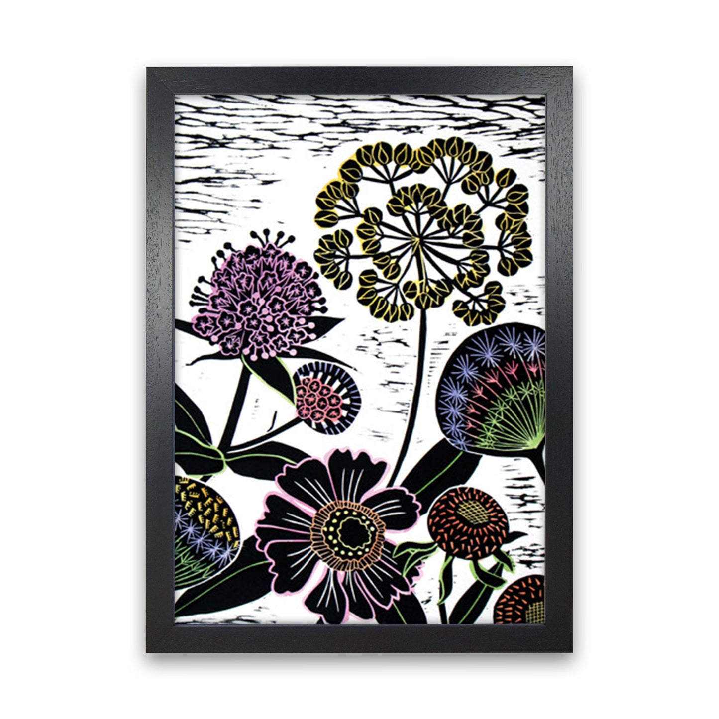 Autumn Seeds Art Print by Kate Heiss Black Grain