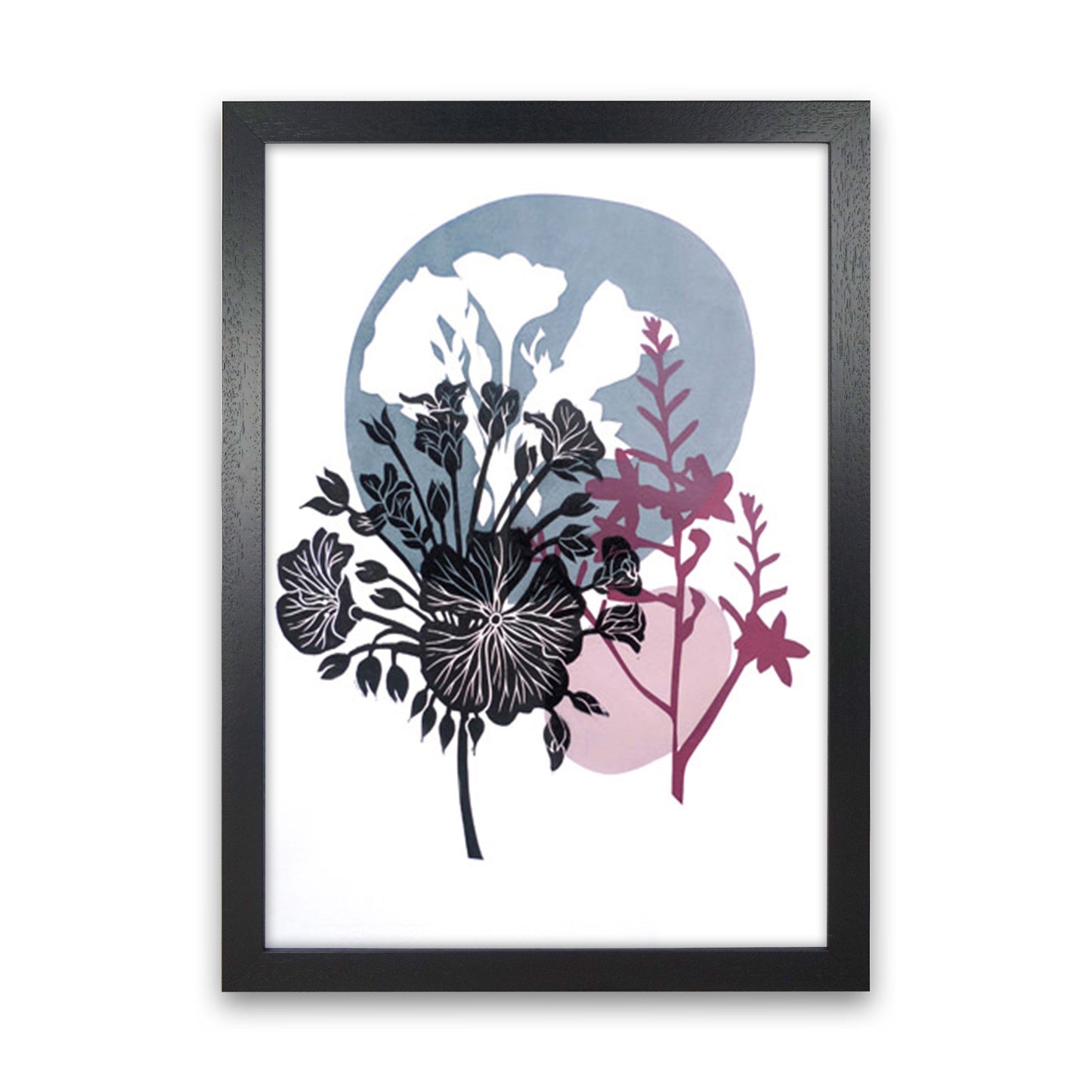 Montbretia postcard Art Print by Kate Heiss Black Grain