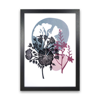 Montbretia postcard Art Print by Kate Heiss Black Grain