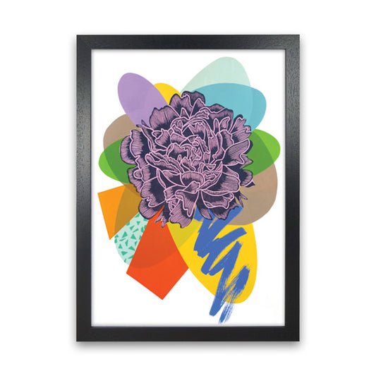 Peony 4 Series 1 Art Print by Kate Heiss Black Grain