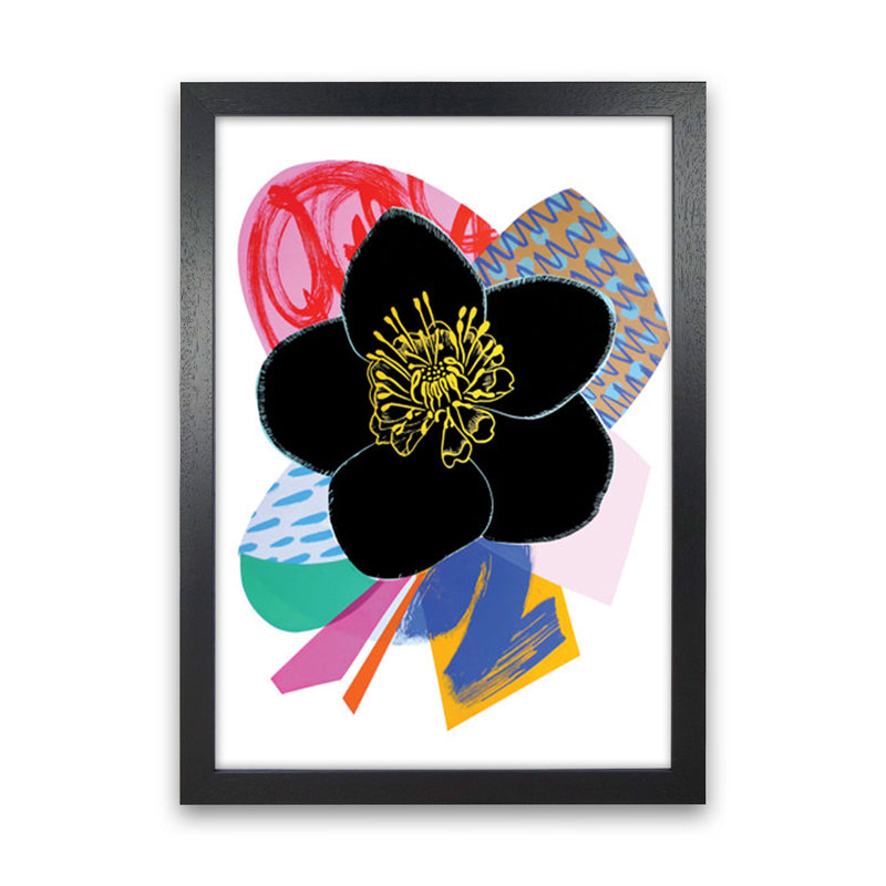Hellebore 2 Series 1 Art Print by Kate Heiss Black Grain