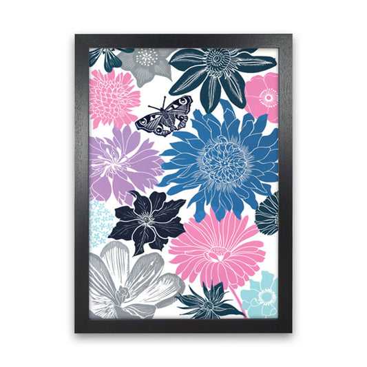 Cottage Garden 18 postcard Art Print by Kate Heiss Black Grain