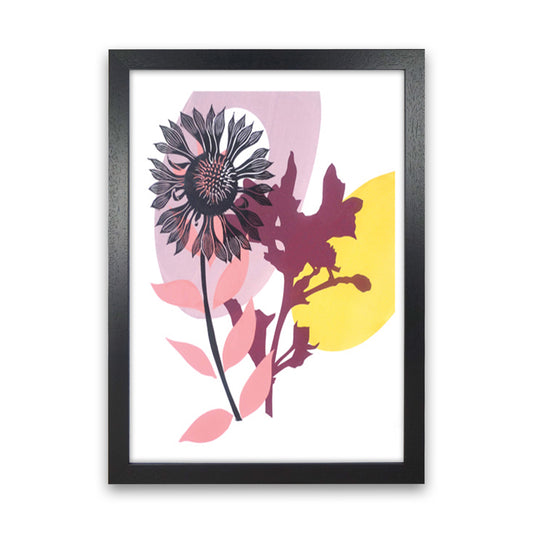Gaillardia postcard Art Print by Kate Heiss Black Grain