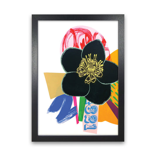 Hellebore 1 Series 1 Art Print by Kate Heiss Black Grain
