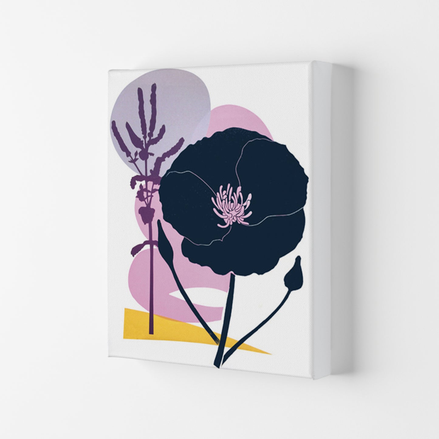 California Poppy postcard Art Print by Kate Heiss Canvas
