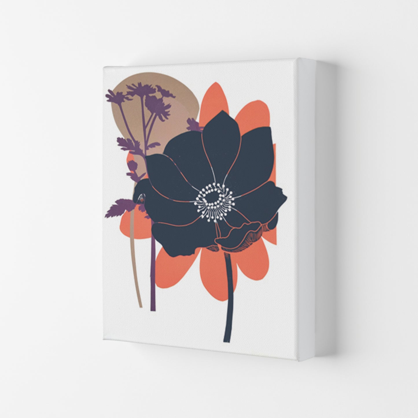 Anemone Coronaria Art Print by Kate Heiss Canvas