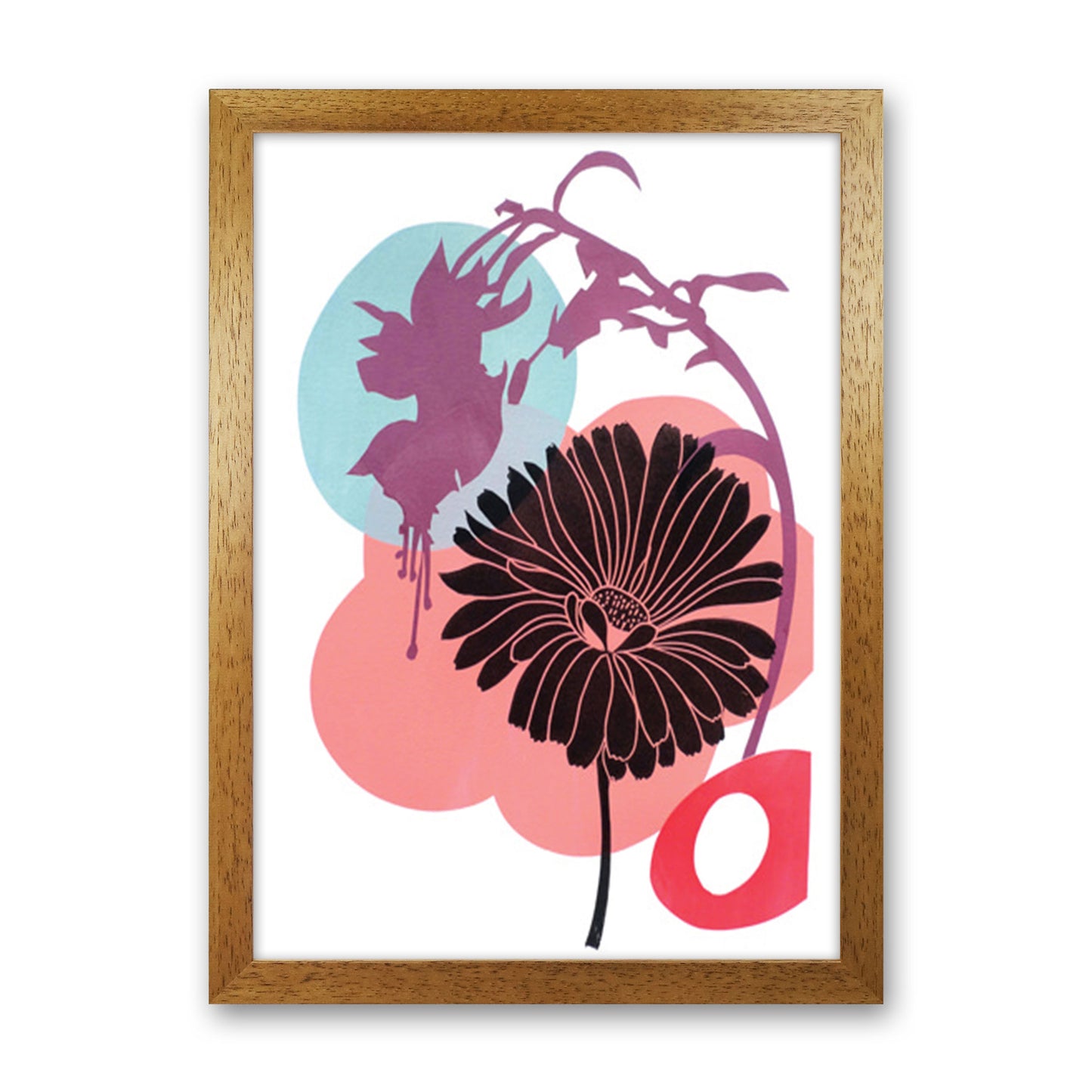 Fuschia Art Print by Kate Heiss Oak Grain