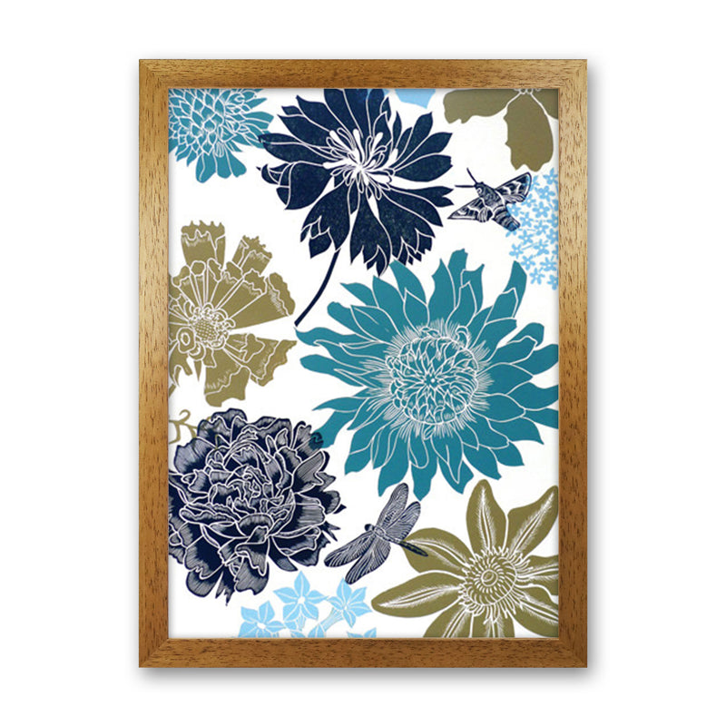 CottageGarden 9 postcard Art Print by Kate Heiss Oak Grain