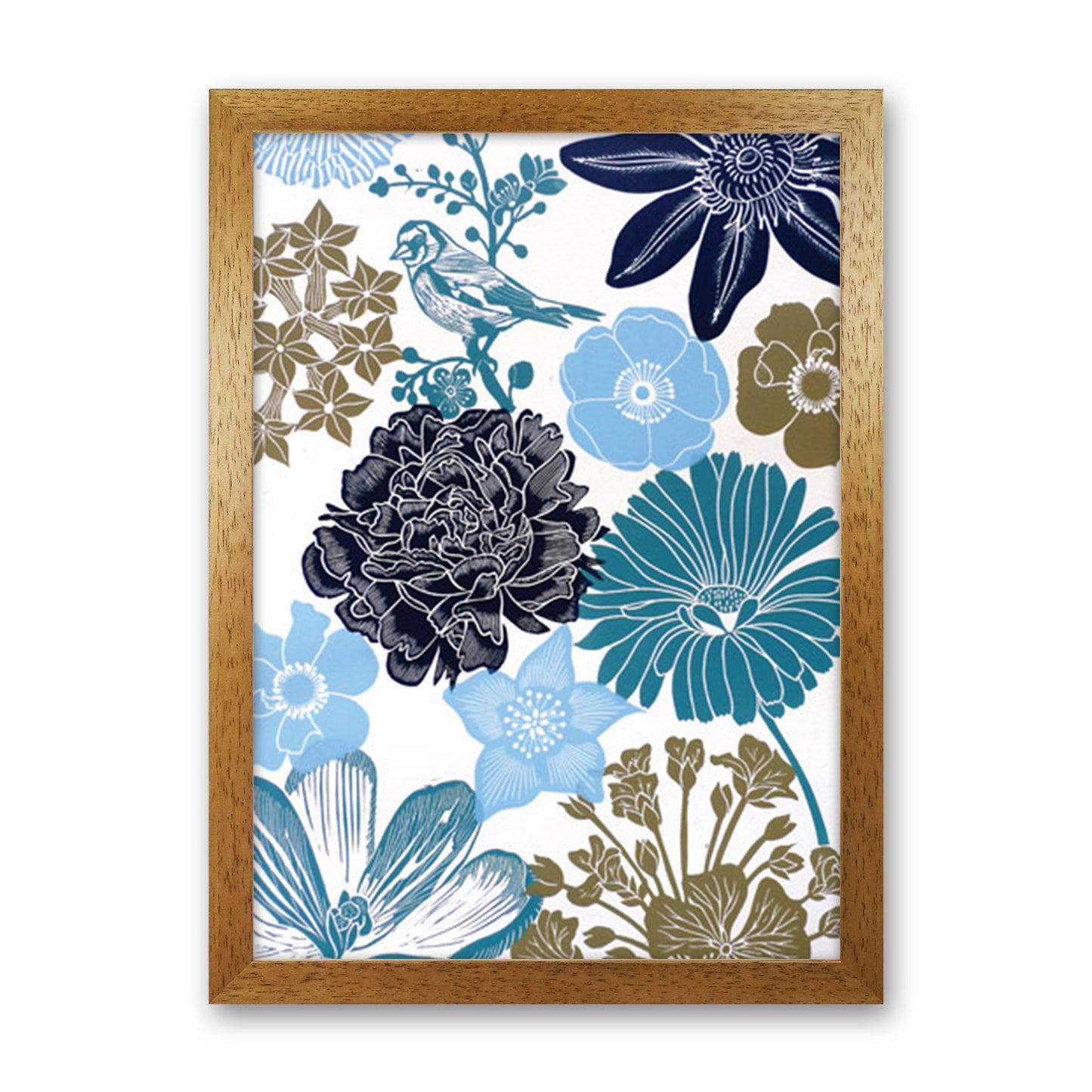 Cottage Garden 8 Art Print by Kate Heiss Oak Grain