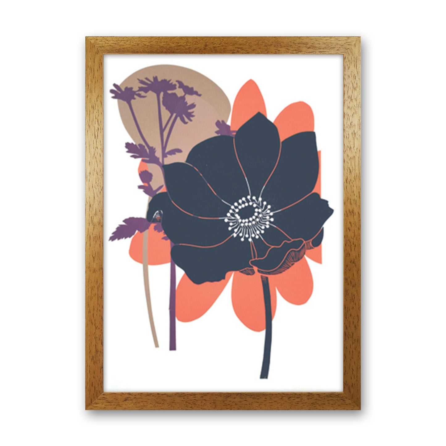 Anemone Coronaria Art Print by Kate Heiss Oak Grain