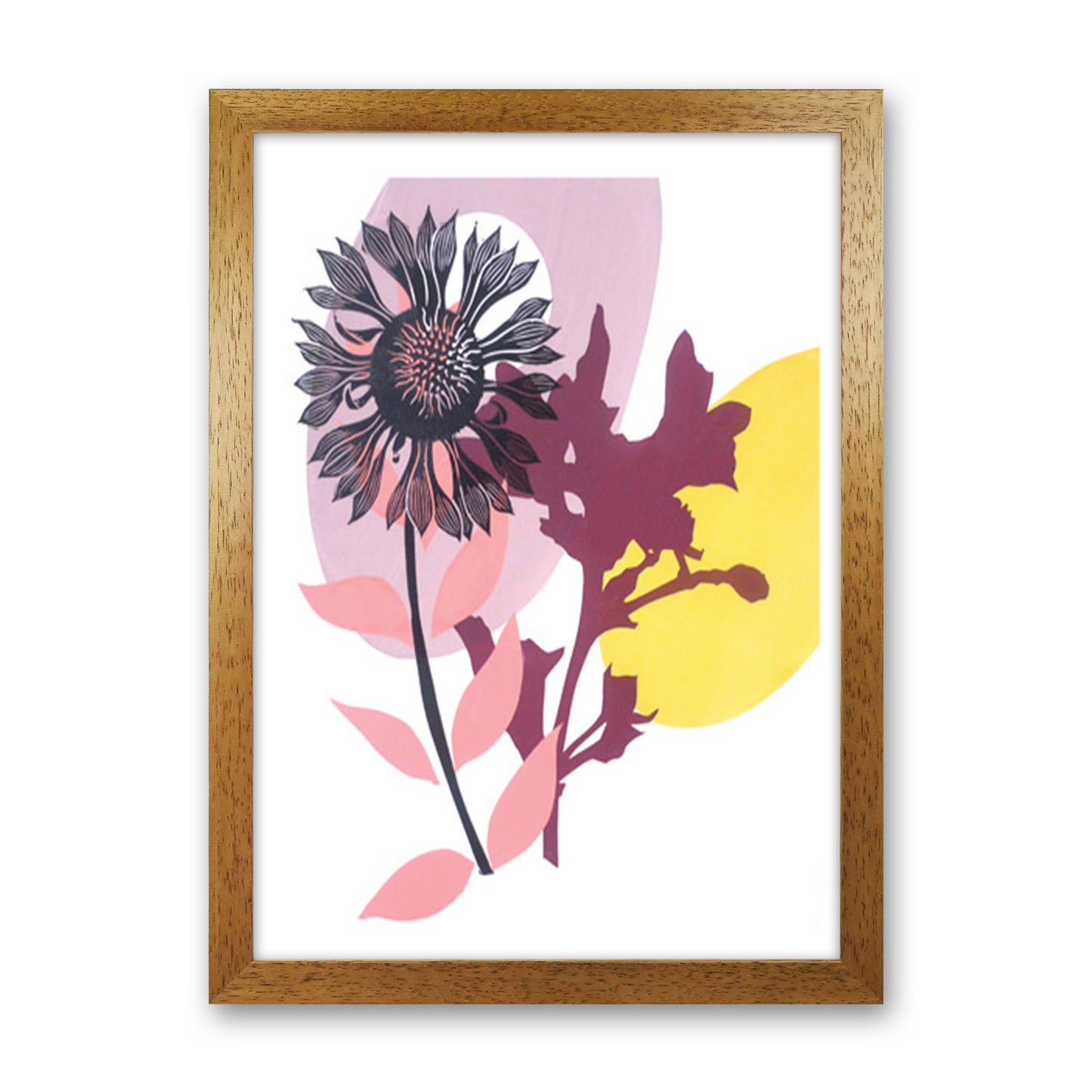 Gaillardia postcard Art Print by Kate Heiss Oak Grain