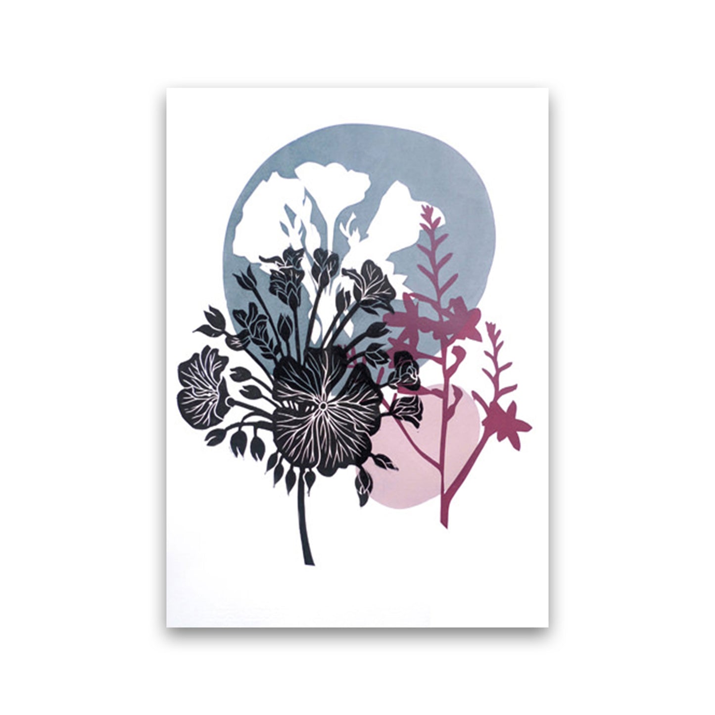Montbretia postcard Art Print by Kate Heiss Print Only