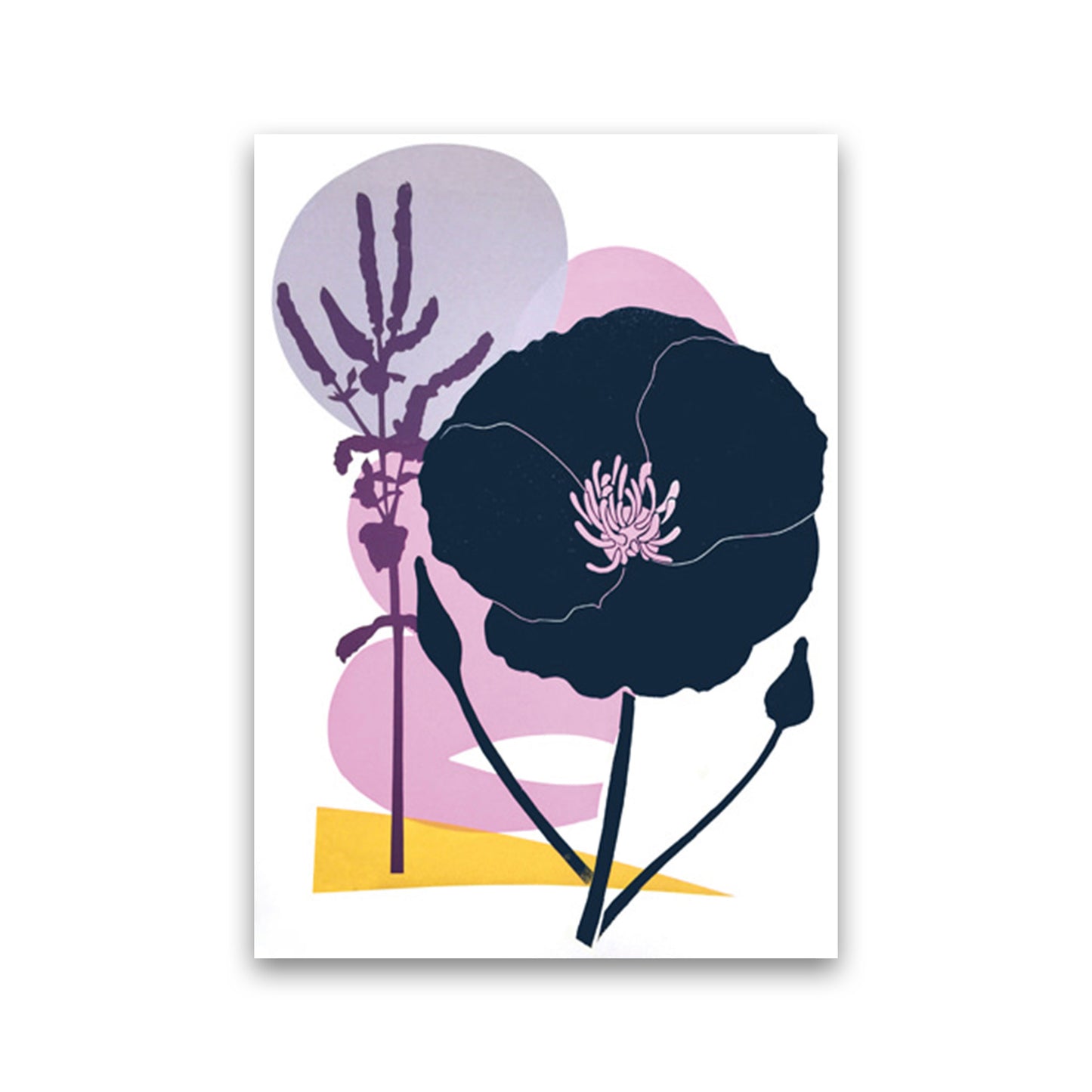 California Poppy postcard Art Print by Kate Heiss Print Only