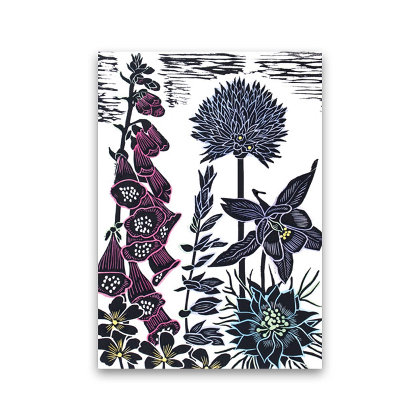 Foxgloves Art Print by Kate Heiss Print Only