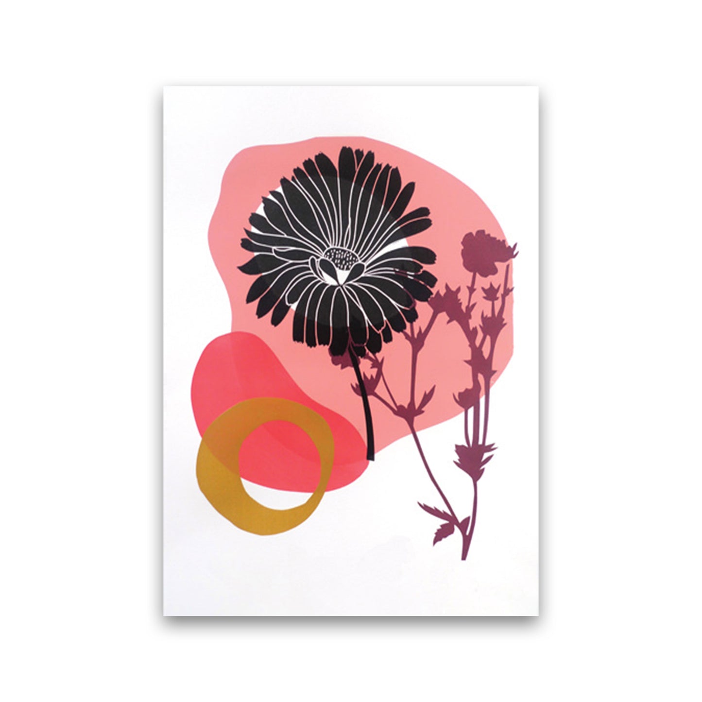 Calendula Officinalis postcard Art Print by Kate Heiss Print Only