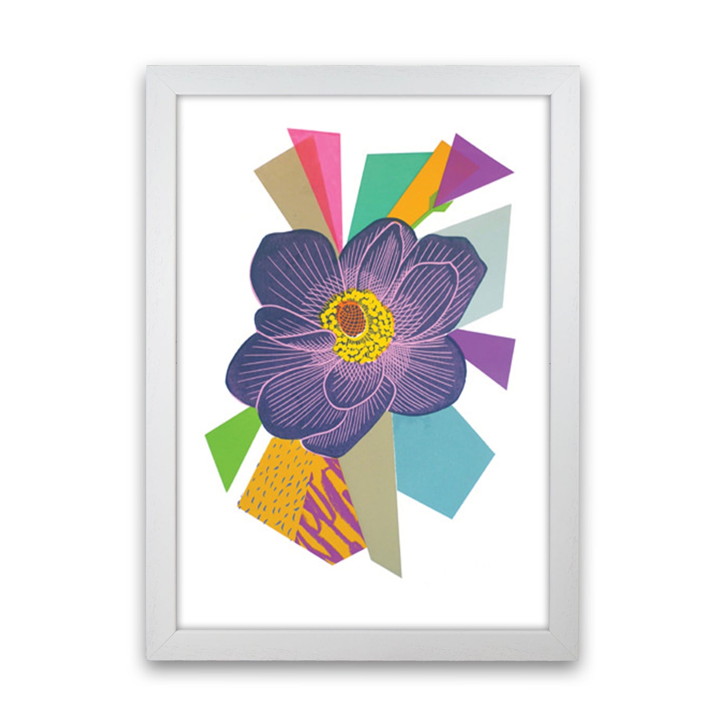 Anemone1 Series 1 Art Print by Kate Heiss White Grain