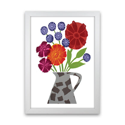 PatchVase Art Print by Kate Heiss White Grain
