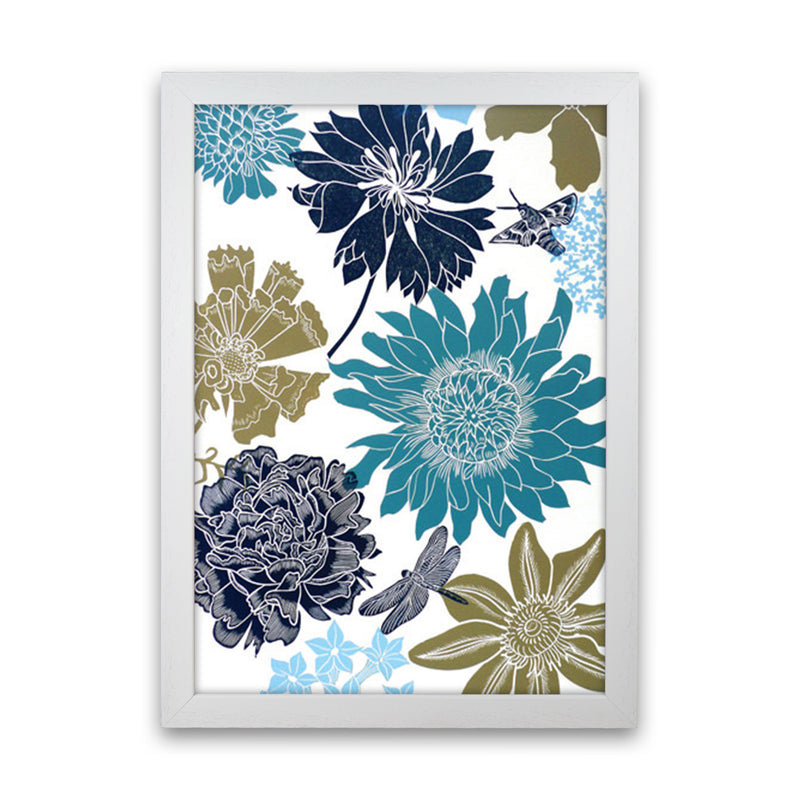 CottageGarden 9 postcard Art Print by Kate Heiss White Grain