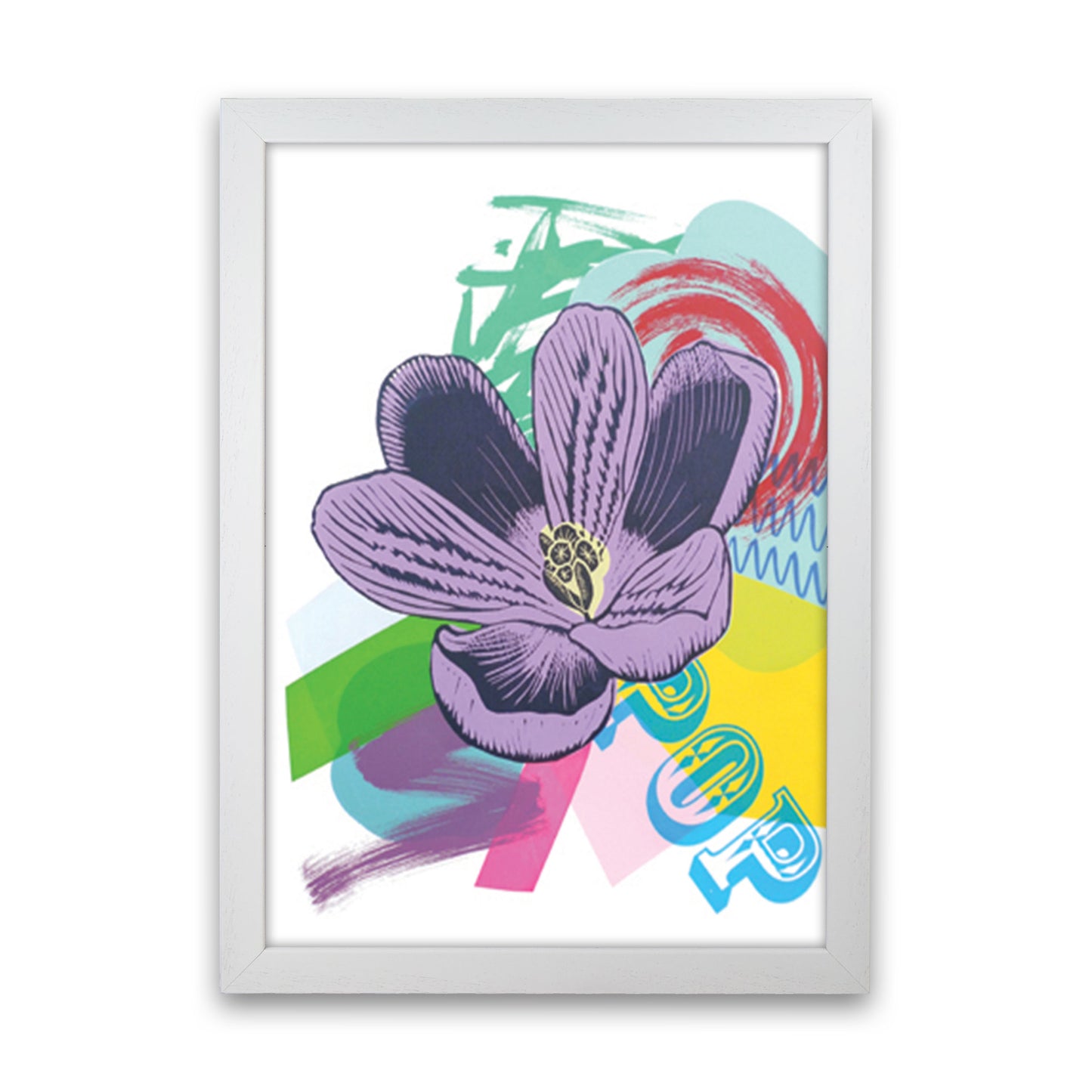 Crocus 1 Series 1 Art Print by Kate Heiss White Grain