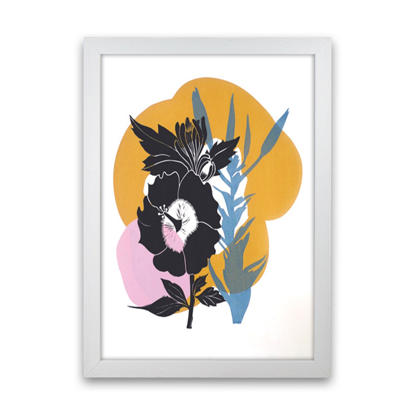 Hibiscus Art Print by Kate Heiss White Grain