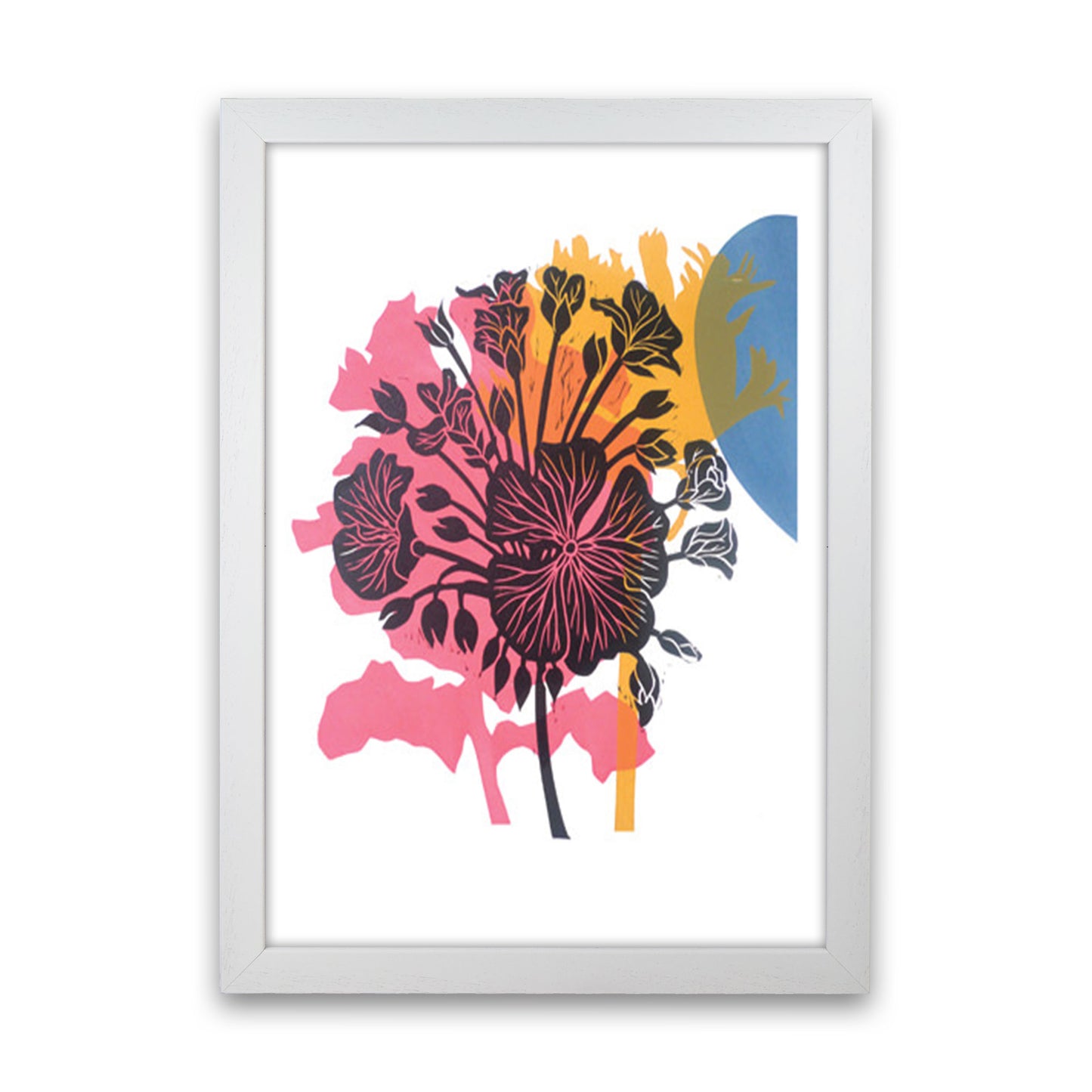 Geranium Art Print by Kate Heiss White Grain