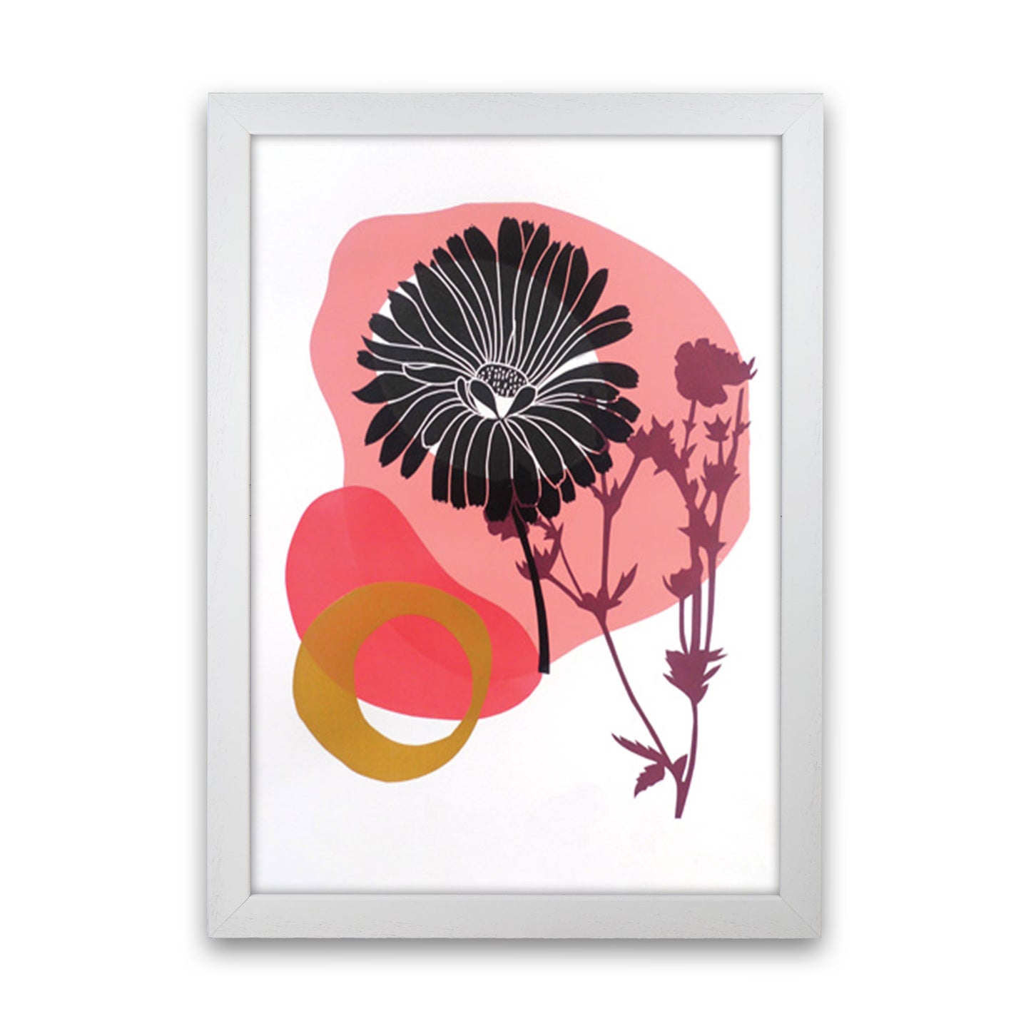 Calendula Officinalis postcard Art Print by Kate Heiss White Grain