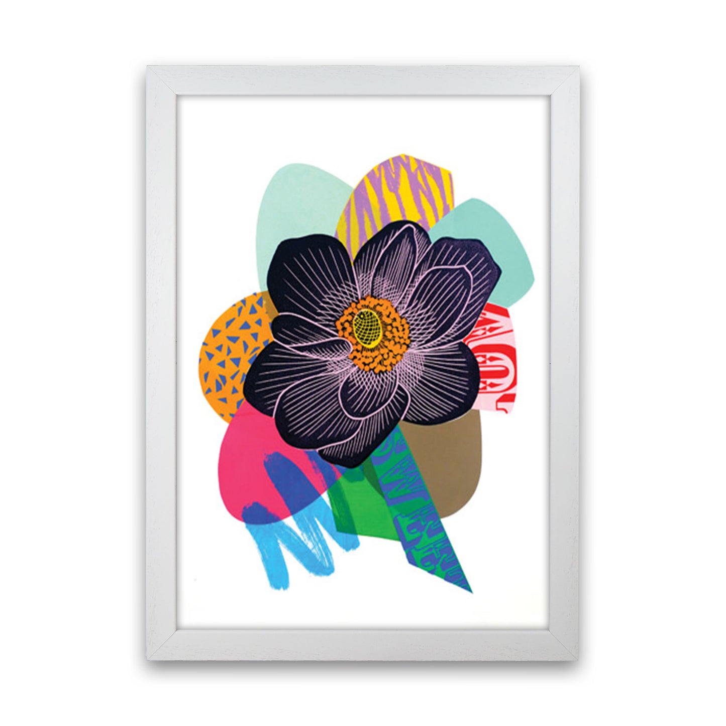 Anemone 2 Series 2 Art Print by Kate Heiss White Grain