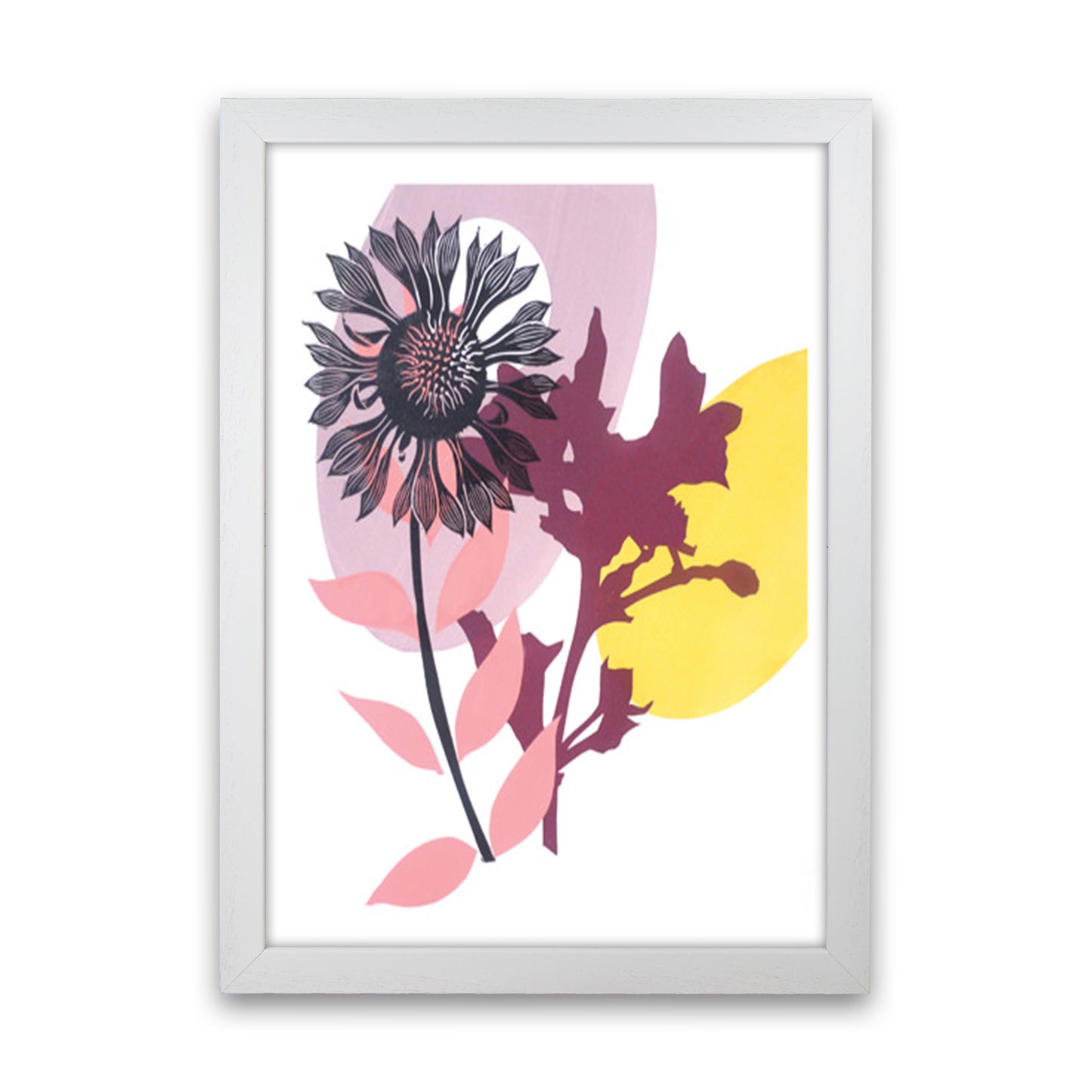 Gaillardia postcard Art Print by Kate Heiss White Grain