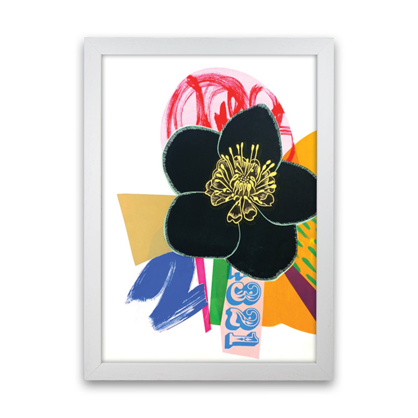 Hellebore 1 Series 1 Art Print by Kate Heiss White Grain