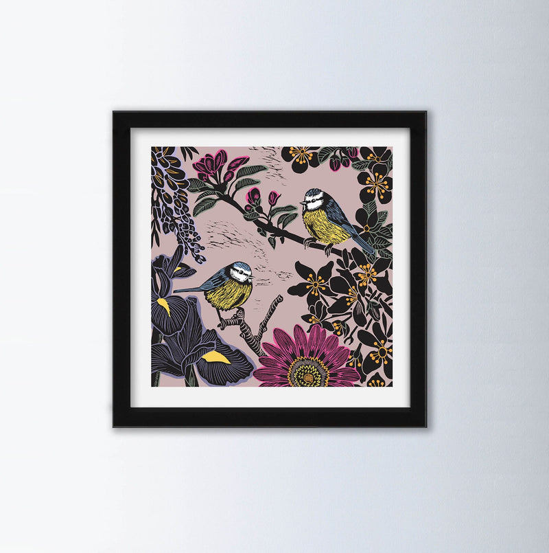 Summer Linocut Art Print By Kate Heiss