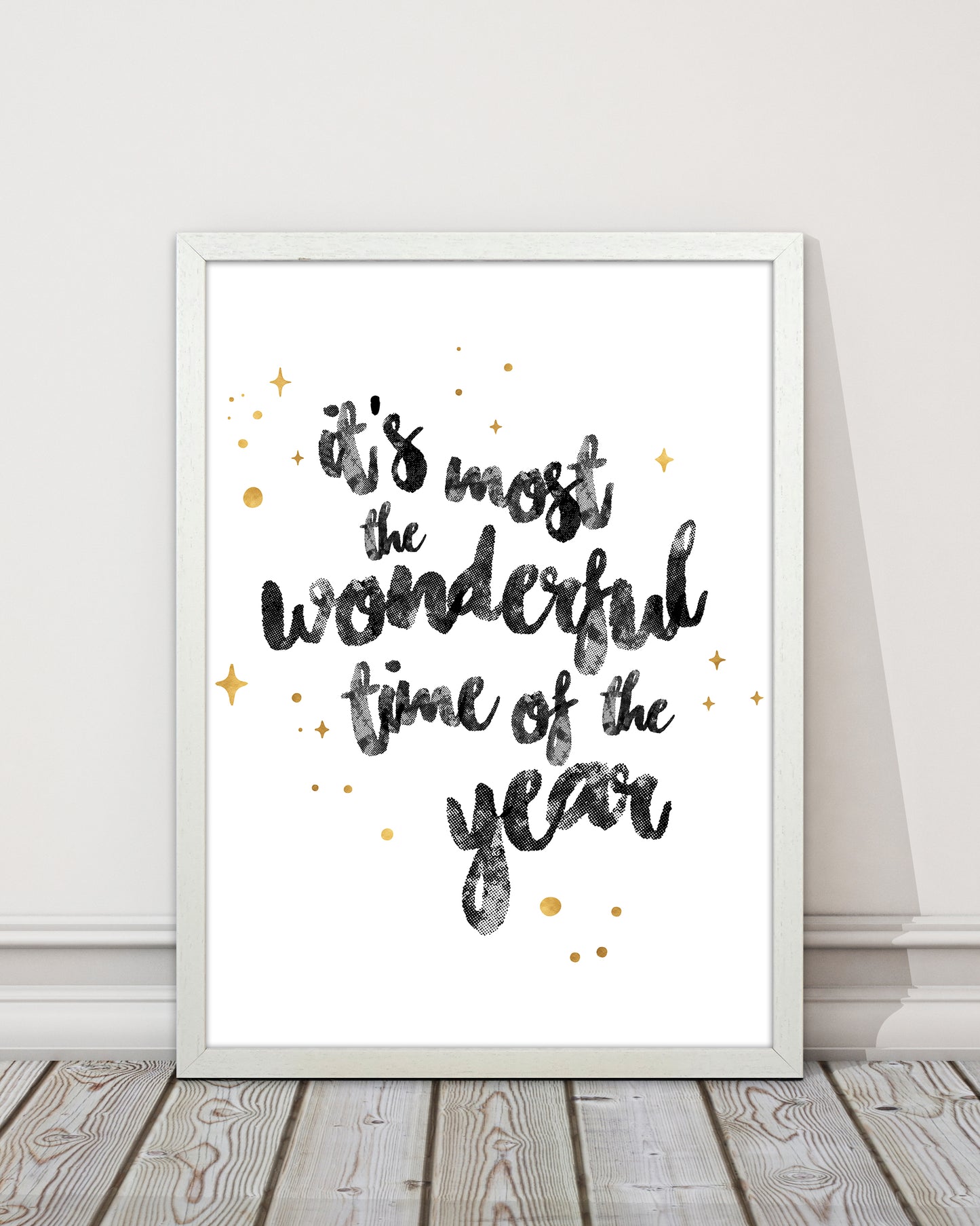 Wonderful time No 1 Christmas Art Print by Kookiepixel