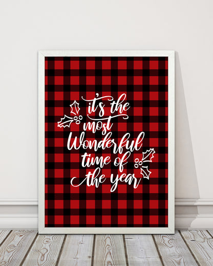 Wonderful time Christmas Art Print by Kookiepixel
