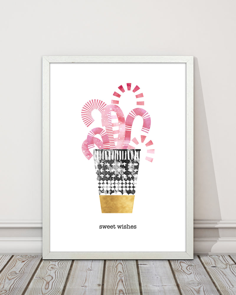 Sweet Wishes Christmas Art Print by Kookiepixel