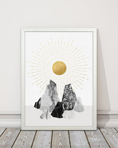 Rock Formation No 1 Art Print by Kookiepixel