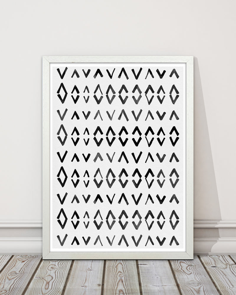Scandi Print No 2 Abstract Art Print by Kookiepixel