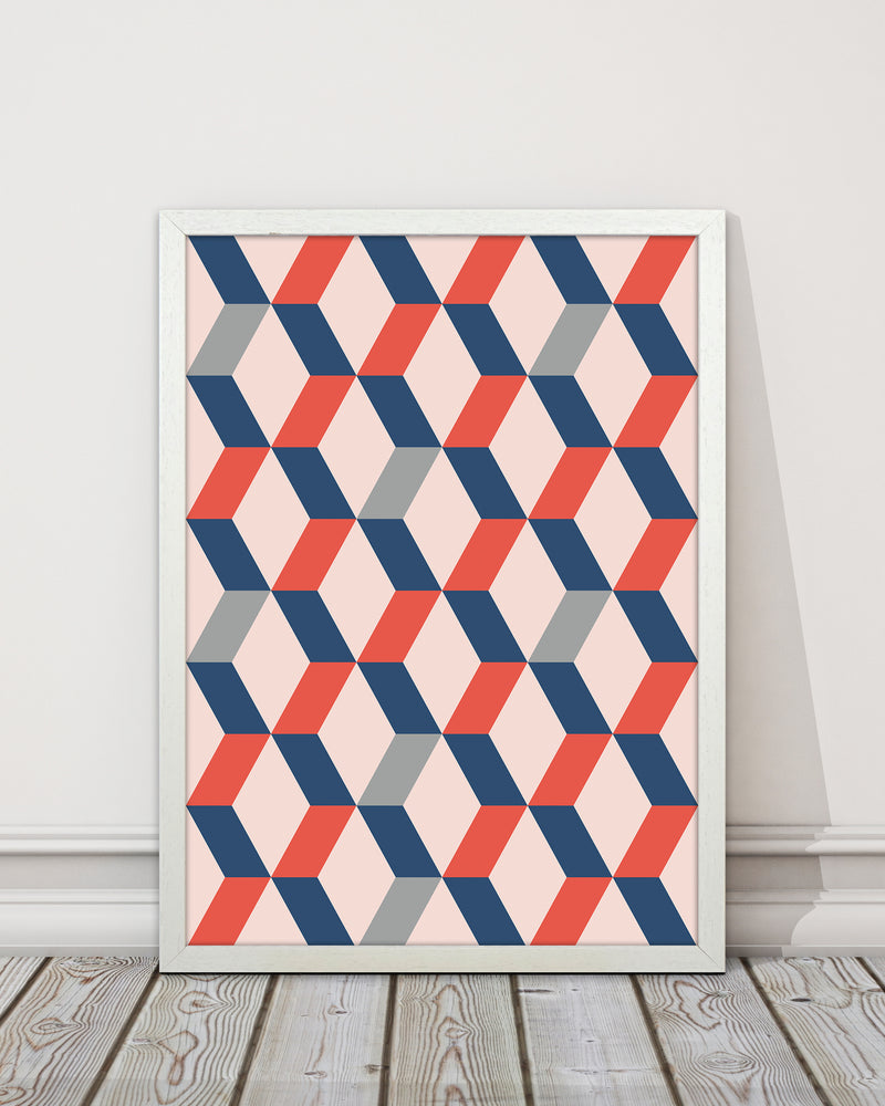 Retro Pattern No 1 Abstract Art Print by Kookiepixel