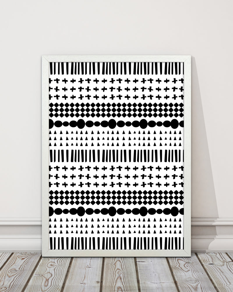 Scandi Pattern No 1 Abstract Art Print by Kookiepixel