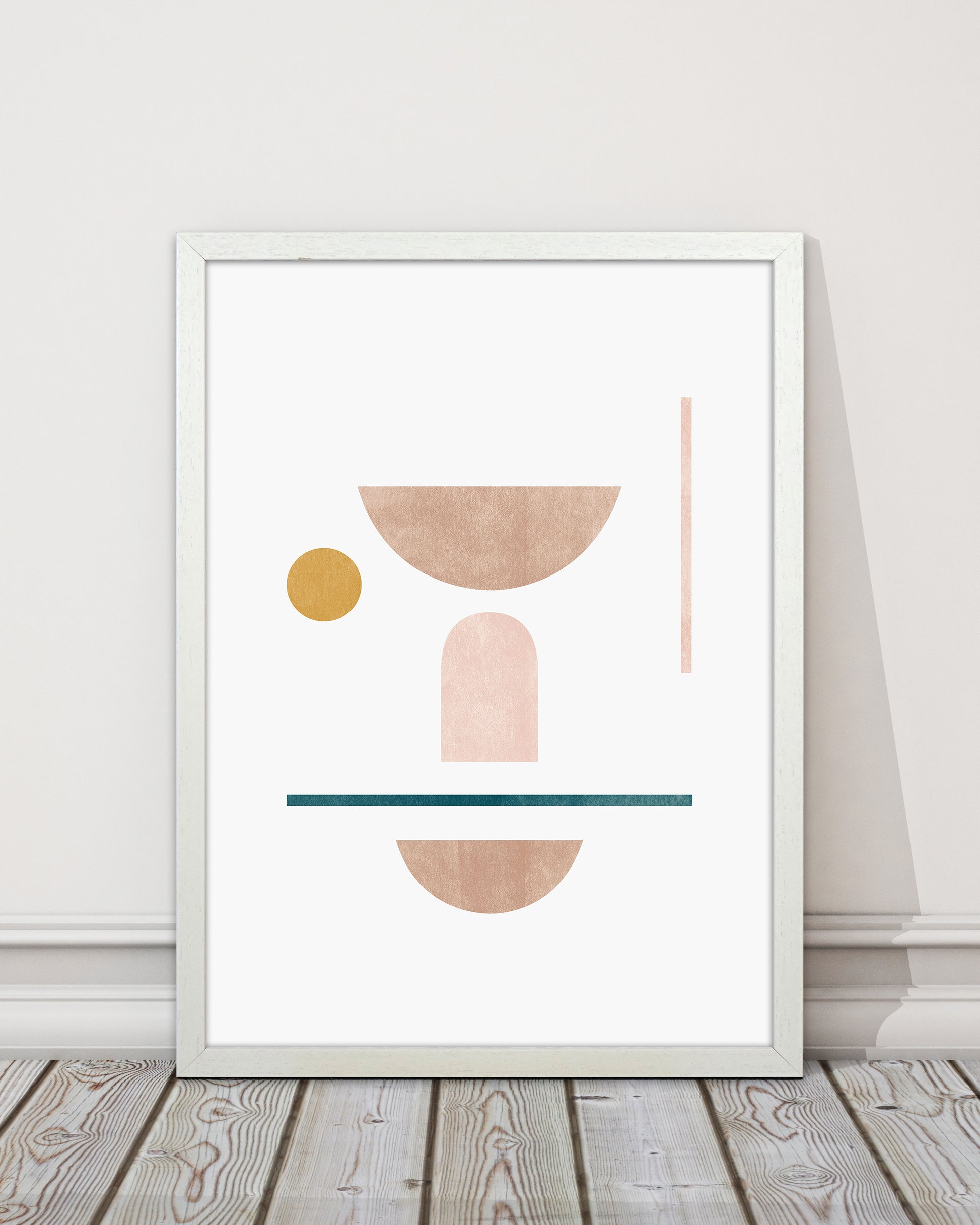 Abstract Geometric No 2 Art Print by Kookiepixel