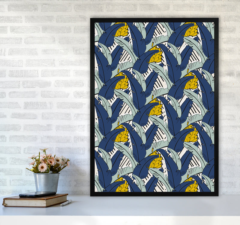Tropical Fever Abstract Art Print by Kookiepixel A1 White Frame