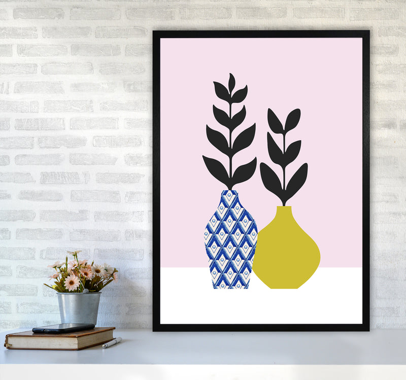 Vases No 2 Art Print by Kookiepixel A1 White Frame