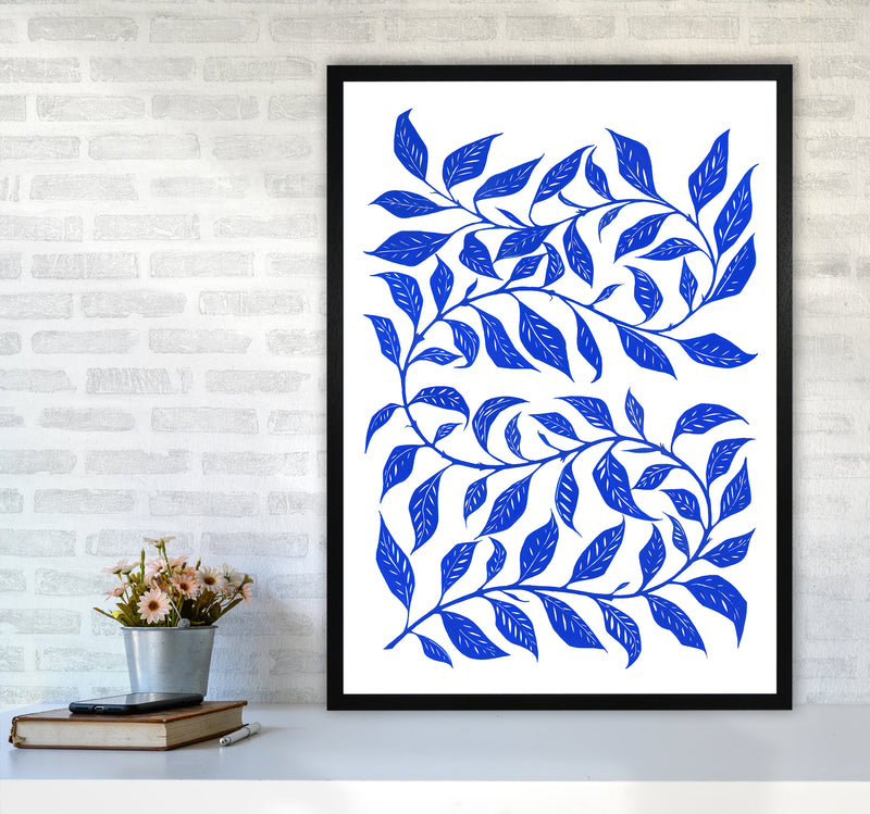 Foliage No 1 Botanical Art Print by Kookiepixel A1 White Frame