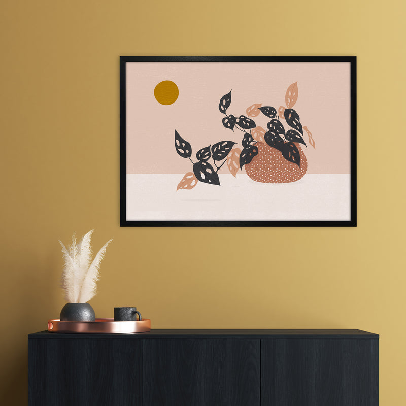 Monkey Mask Plant Botanical Art Print by Kookiepixel A1 White Frame