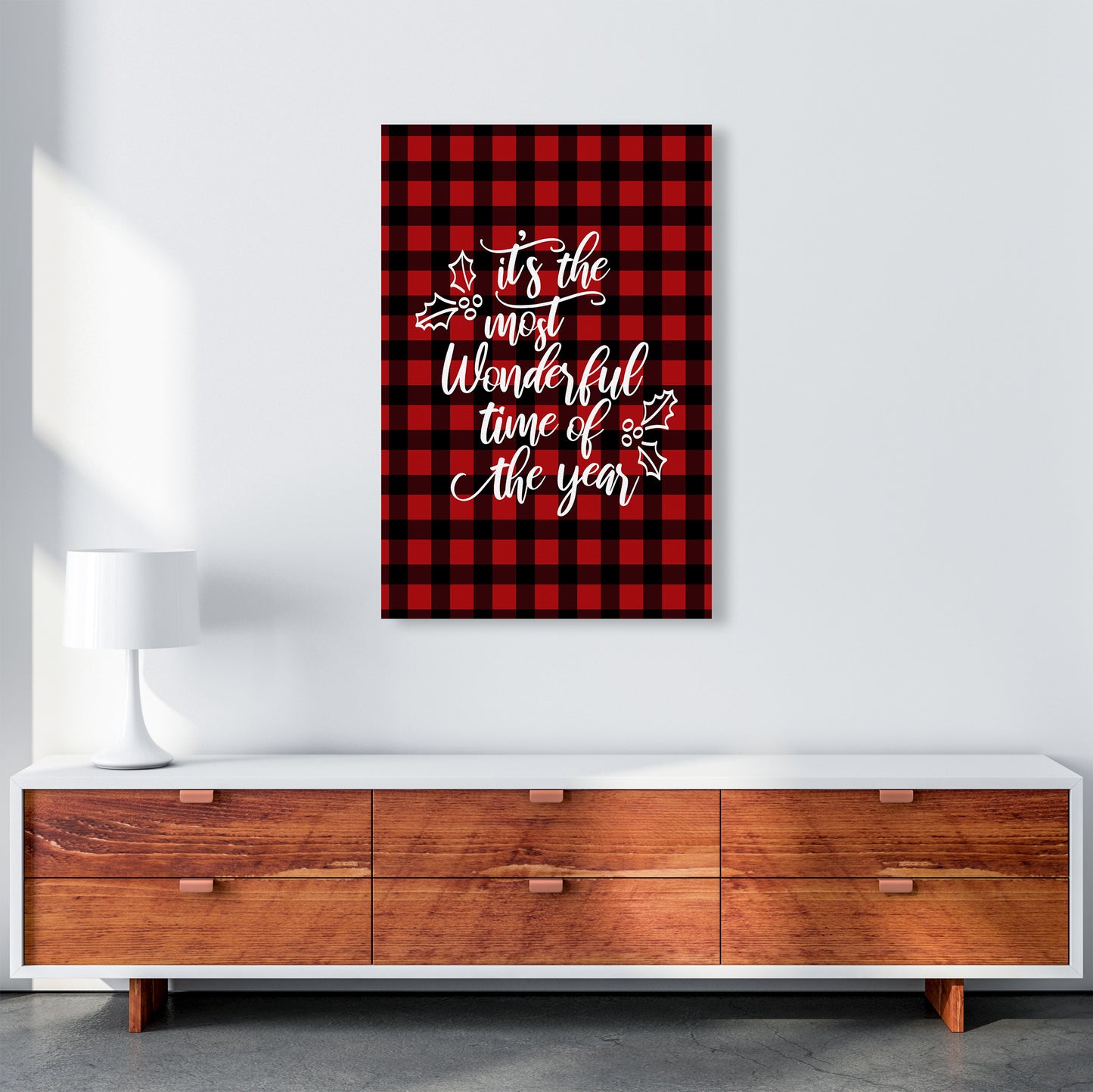 Wonderful time Christmas Art Print by Kookiepixel A1 Canvas