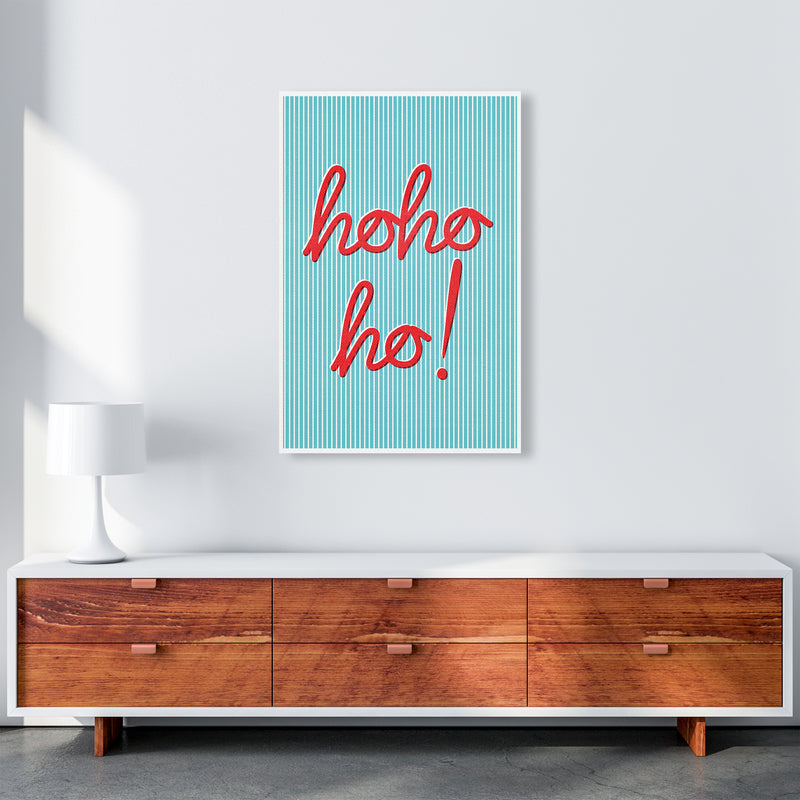 Hohoho Christmas Art Print by Kookiepixel A1 Canvas