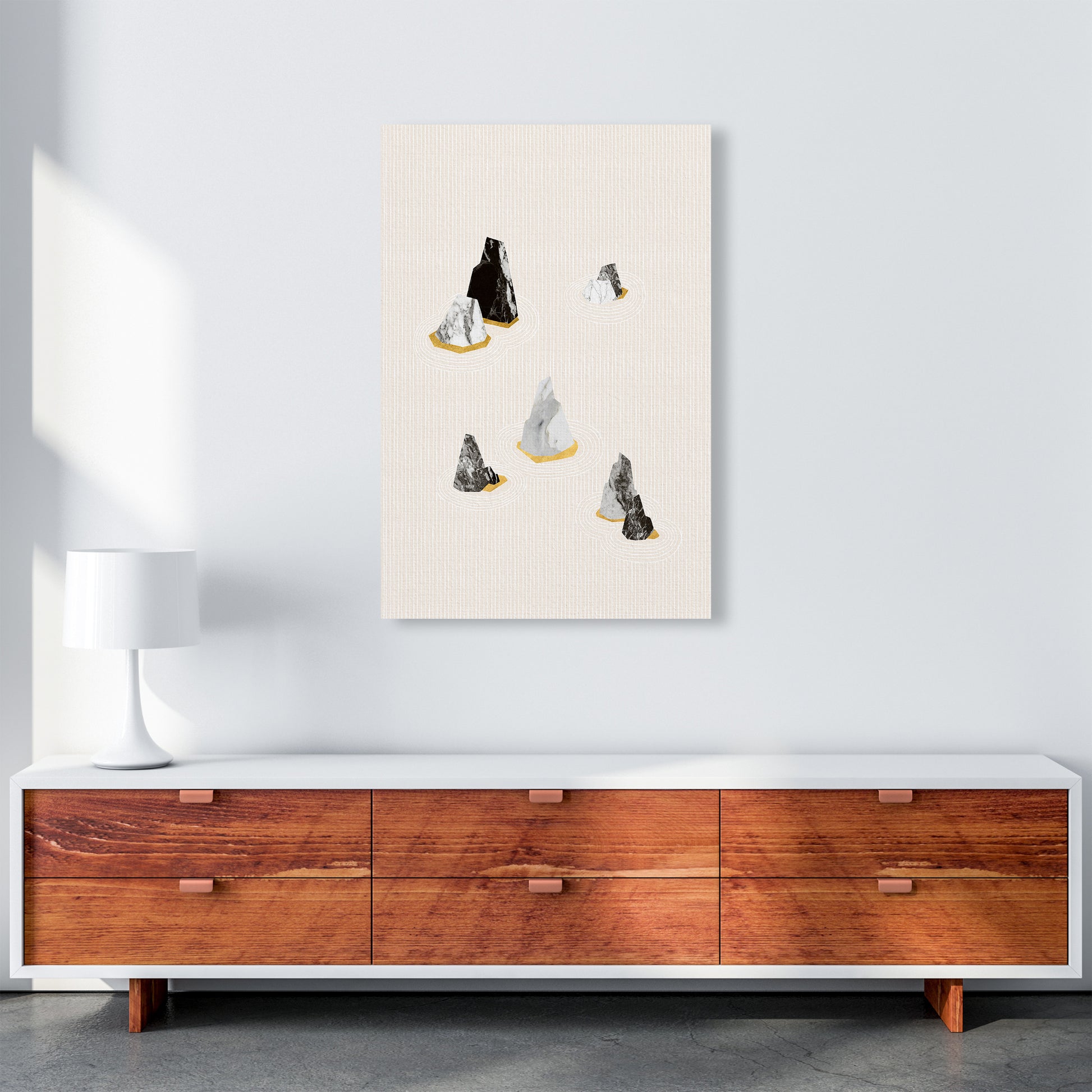 Rock Formation No 2 Art Print by Kookiepixel A1 Canvas