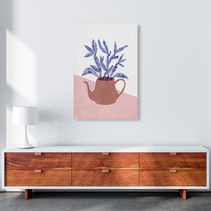 Teapot Planter Art Print by Kookiepixel A1 Canvas
