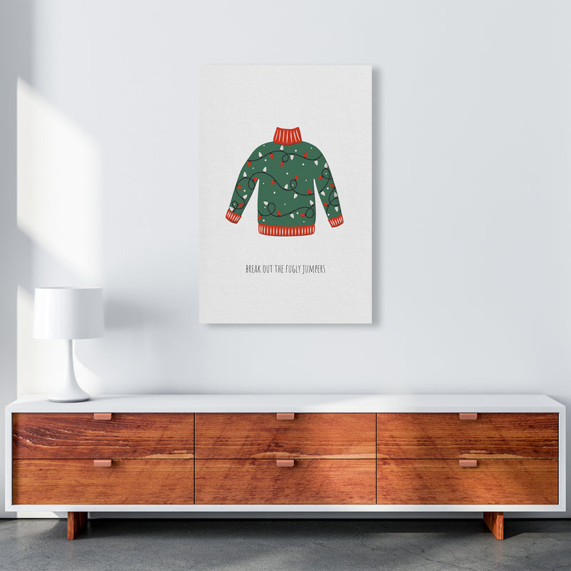 Fugly Jumpers Christmas Art Print by Kookiepixel A1 Canvas