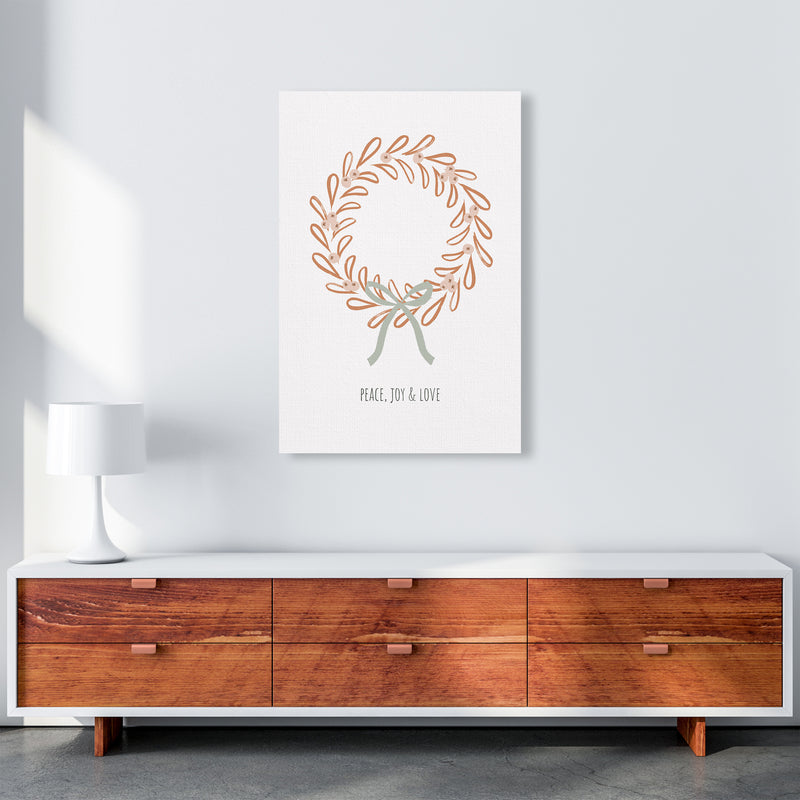 Peace joy love Christmas Art Print by Kookiepixel A1 Canvas